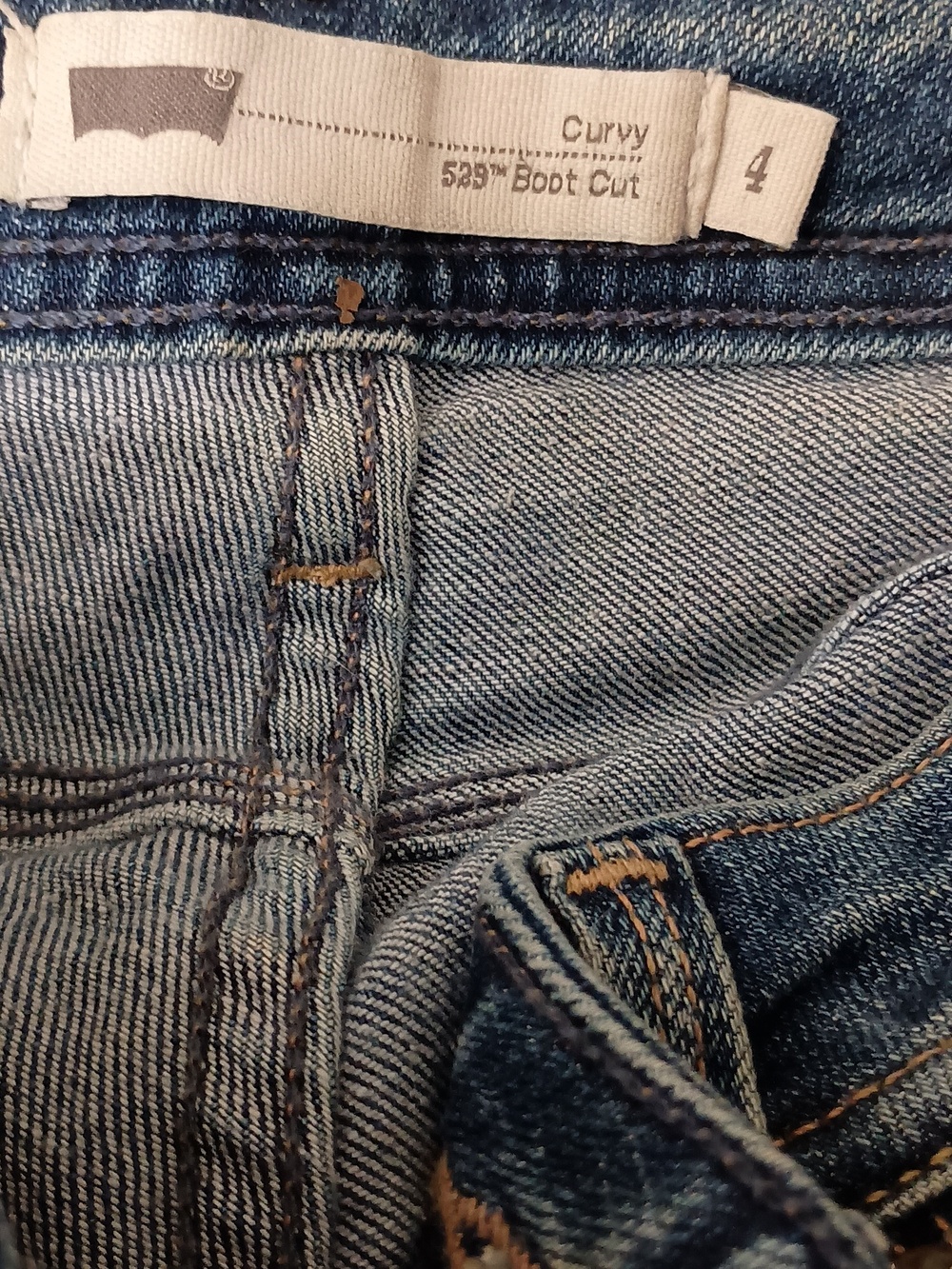 Levi 529 Curvy Bootcut Women’s Jeans - Blue - Picture 4 of 10